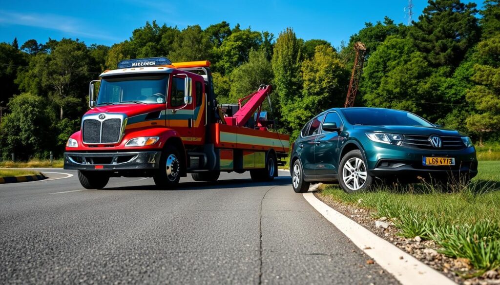 flat tire towing service